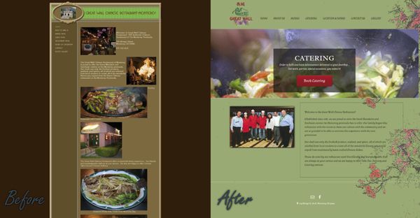 Revamp Website for The Great Wall Chinese restaurant in Monterey