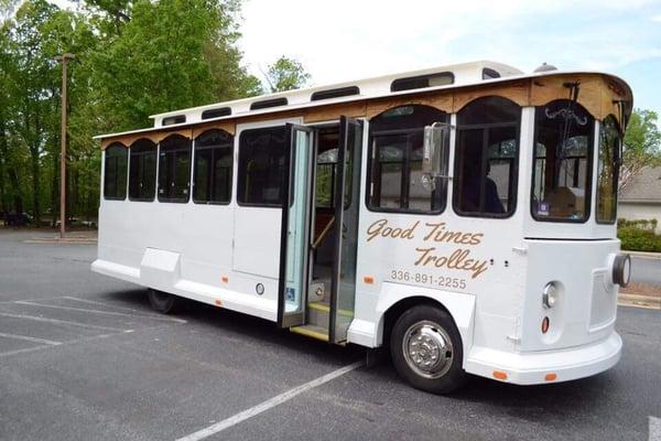 Good Times Trolley is brought to you by Pat's Party Bus. Weddings, wineries, social outings, day trips, corporate events, and MORE.