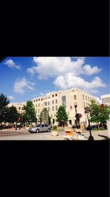 The actual courthouses... But the courtyard area is often used for local events.