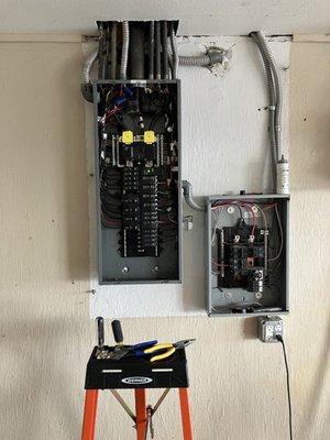 New an upgraded panel replacement, after