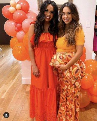 Baby Shower Glow for these two gorgeous ladies by Danie