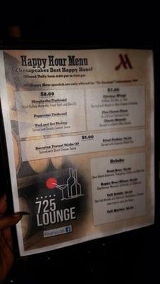 Happy hour pricing