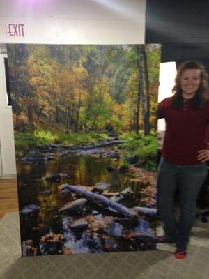 Prints can be 56" x 144" and larger by special arrangement.