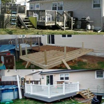 Steps of deck build