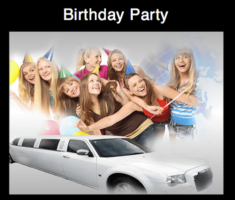 We provide transportation for Birthday Parties! 