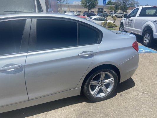 2014 BMW 3-Series after being side swiped