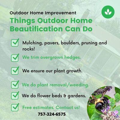 Outdoor Home Beautification