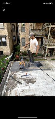 Flat roof patching