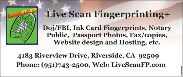 Live Scan Fingerprinting Riverside