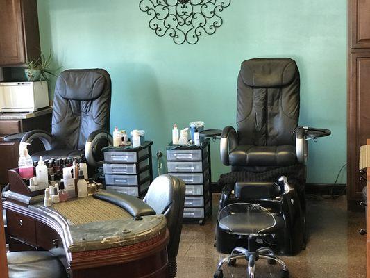 Manicure and pedicure room