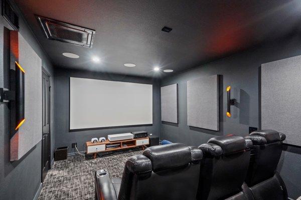 Custom theater room