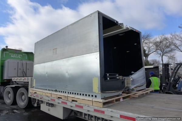 Flat Bed Loaded With Open Dairy Cases For Out-Of-State Shipment