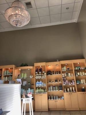 Hair product wall