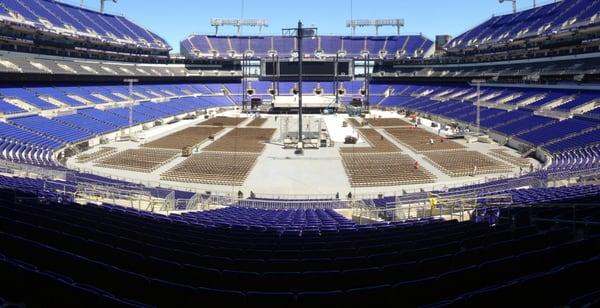 Chair Set-Up - Jay Z / Beyonce - M&T Bank Stadium - 7/7/2014