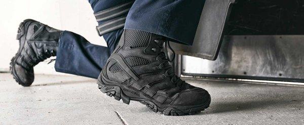 Merrell Boots for the streets and country patrols.