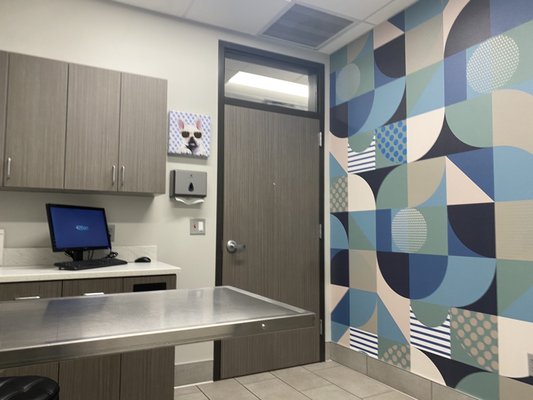 Cute, clean and sanitized exam room!