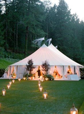 Tented Wedding by Rosemary Events. Photo by Jose Villa