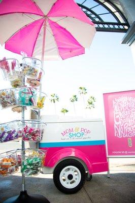 Mobile Cart for catering with healthy popsicles & candy display