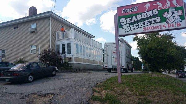 This addition was completed in 2015.  That's our truck behind the sign.