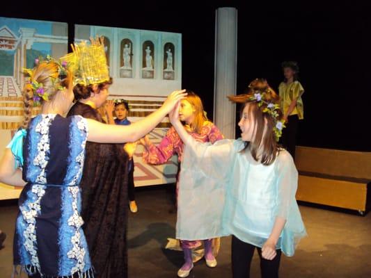 Weekly drama classes integrate literature, history and social studies into ensemble storytelling which culminate in an annual play.