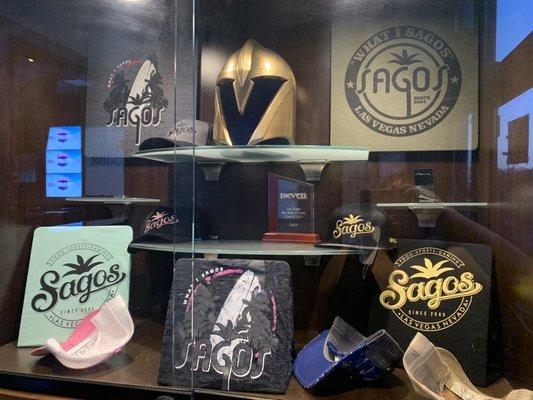 Sago's swag & VGK swag at front door main entrance