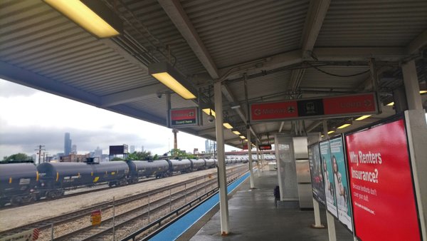 Halsted /Orange Line Platform facing east