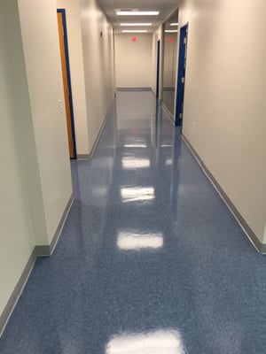 Commercial Office Space - Tile Cleaned and Waxed