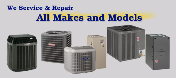 We handle all models, no job is too small. A/C maintenance is standard!