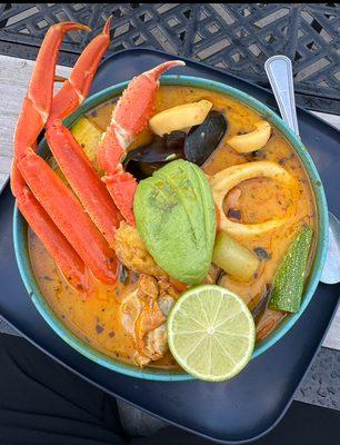 Seafood gumbo  /sopa de mariscos