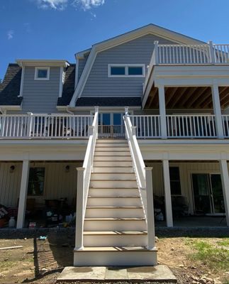 Stair building and railing installation