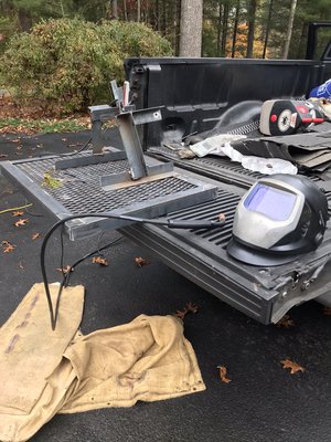 Atv transporting rack with brackets fabricated