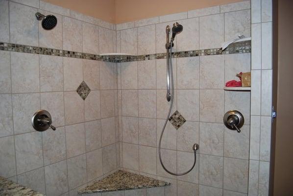 Master shower in Columbia, MD