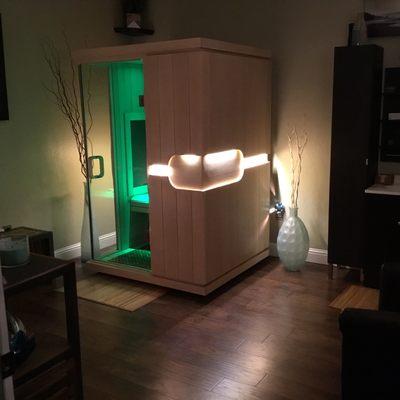 Infrared Sauna Treatment in process...