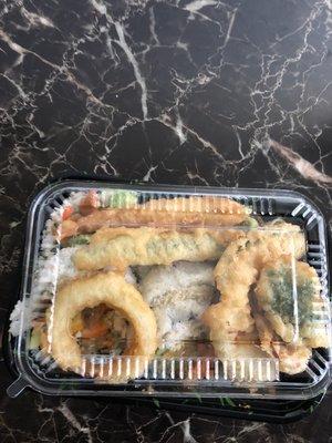 Cali roll and Vegetable Tempura