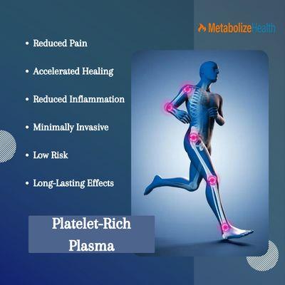 We offer Platelet-Rich Plasma injections