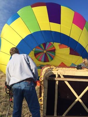 Watching Skip and the crew blow up the balloon was a lot of fun.