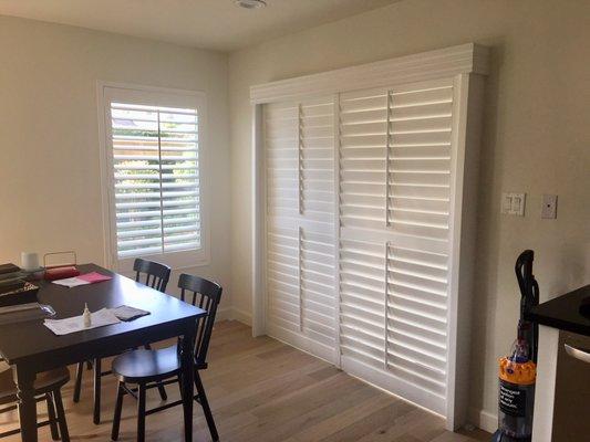 shutter for sliding door