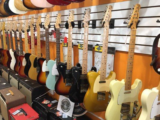 Used Fender guitars, some pretty exotic ones.