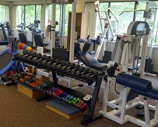 Gym shot at Blue Hills Sports & Spine Rehabilitation's Weymouth Office