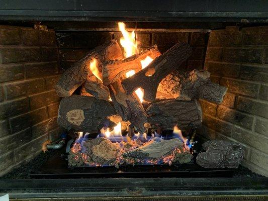 Convert your wood burning fireplace to gas logs