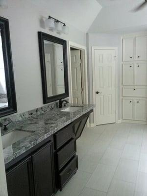 Custom made Wheel chair accessible vanity in Montgomery, TX