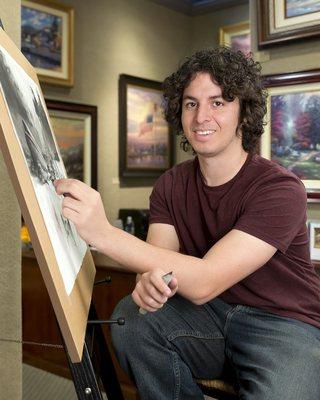 Zach Kinkade, Thomas Kinkade's nephew at CV Art and Frame Gallery #CVArt