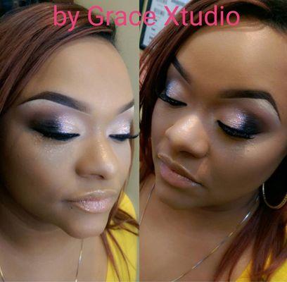 Full makeup and lashes $75