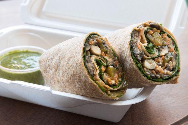 Vegan mushroom wrap