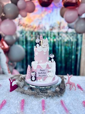 Winter wonderland themed cake