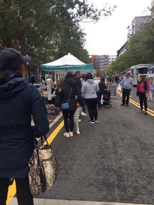 Line for the bagels