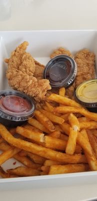 Chicken tenders with fries  so gooood!!