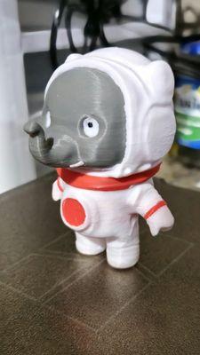 3D Printed Cute Baby Elephant Astronaut