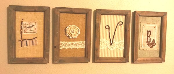 Hand made LOVE plaques