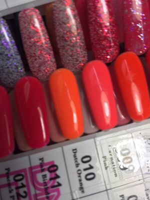 They have the largest collection of quality gel polishes I've seen! I chose "Dutch Orange" :)